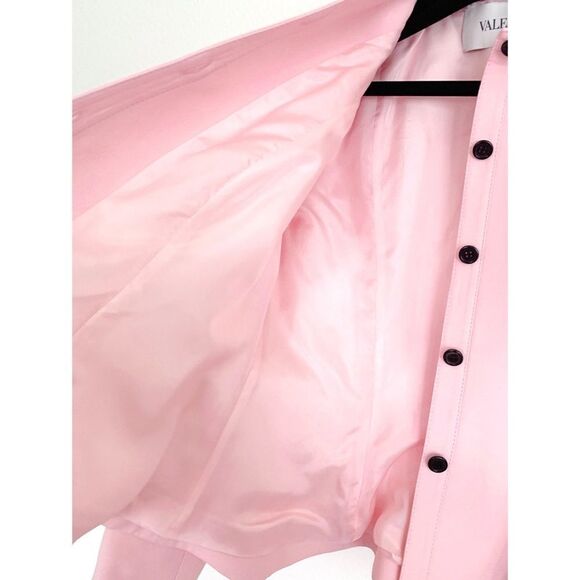 Valentino Crepe Couture flare Jacket Soft Pink - Picture 10 of 13